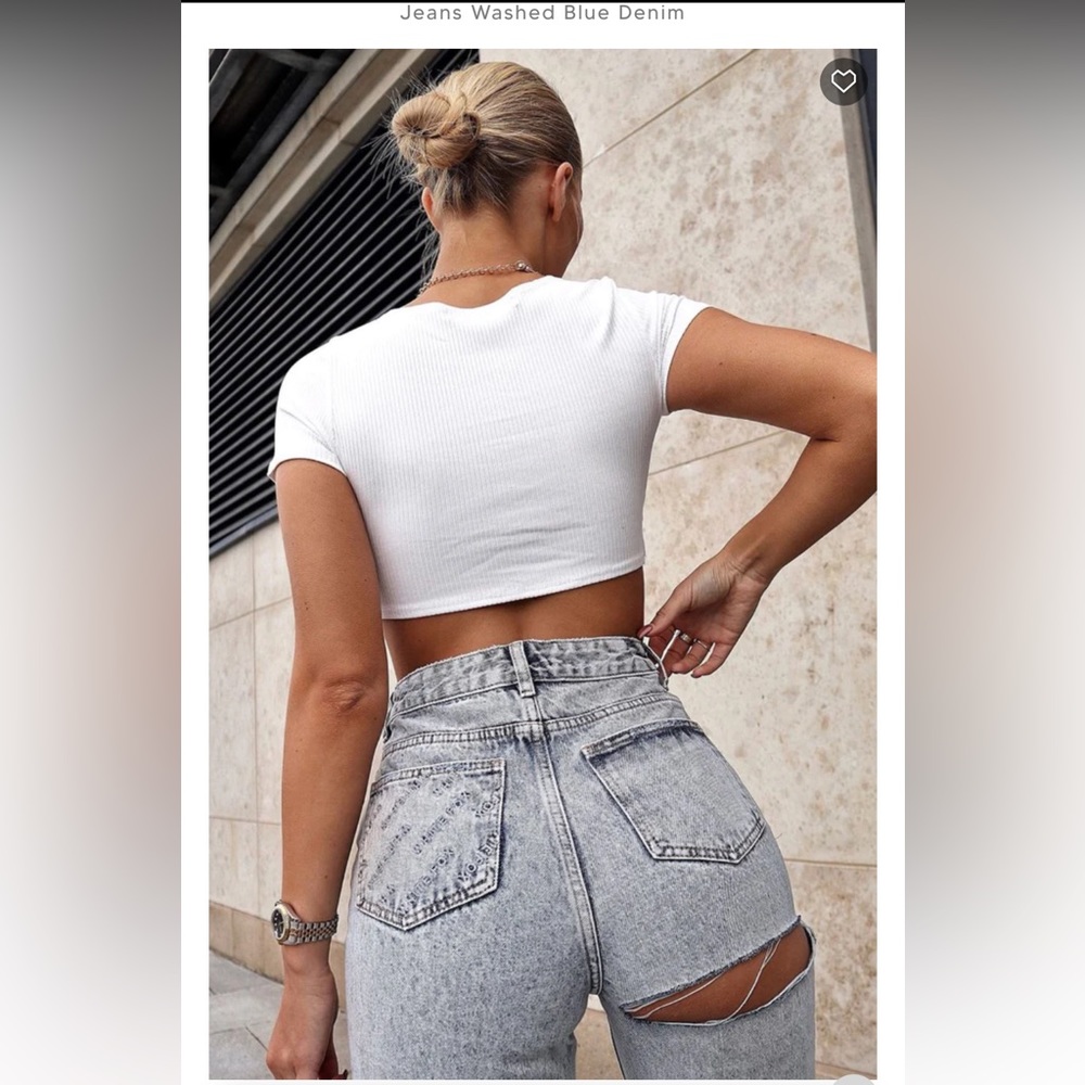 WhiteFox washed blue jeans